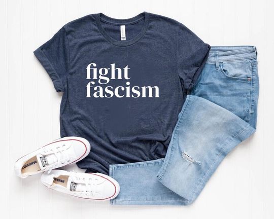 FIGHT Fascism Antifascism Anti Fascism Antifascist Leftist Resistance Antifascist Antifa Cat Socialism Not My President Liberal Tshirt