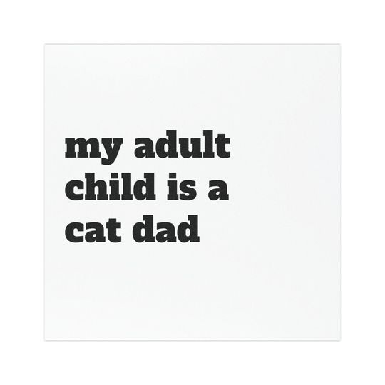 Cat Dad Car Magnet