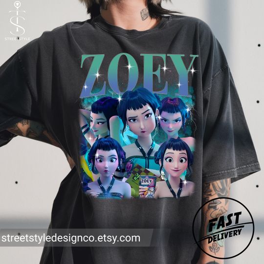 Zoey Huntrix Kpop Demon Hunters Shirt,Rumi Mira Zoey Shirt,Saja Girls Graphic Tee,Saja Boys Shirt,Demon Hunters Merch,KPDH Shirt,Huntrix Tee