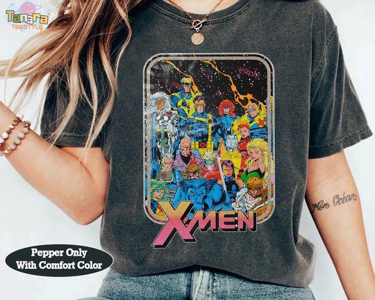 Discover X-Men Classic Comic Group Shot T-Shirt, Vintage Marvel Tee, Perfect for MCU Fans, Retro 90s X-Men Tee, Superhero Gift Idea