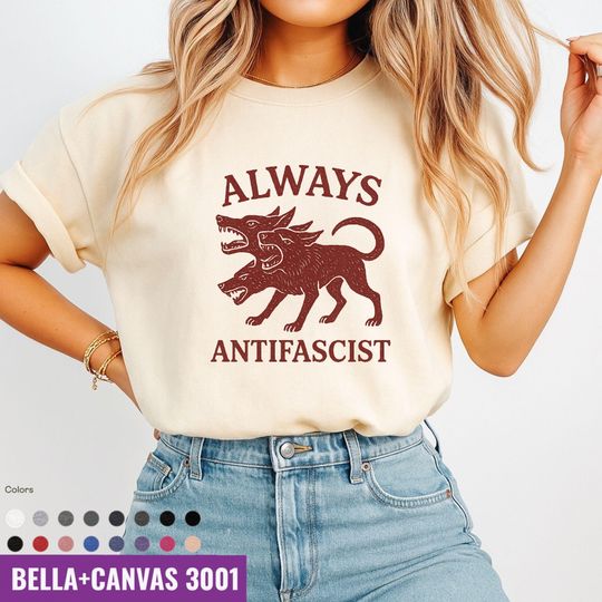 Discover Anti Fascist Graphic Tee: Vintage Political Protest Shirt