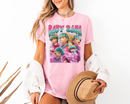 Discover Kpop BabySaja Hunters Shirt, Huntrix Girl TShirt, Kpop idol group Shirt, Mira, Rumi, Joey Shirt, Demon Hunter Merch, Gift for Huntrix fan