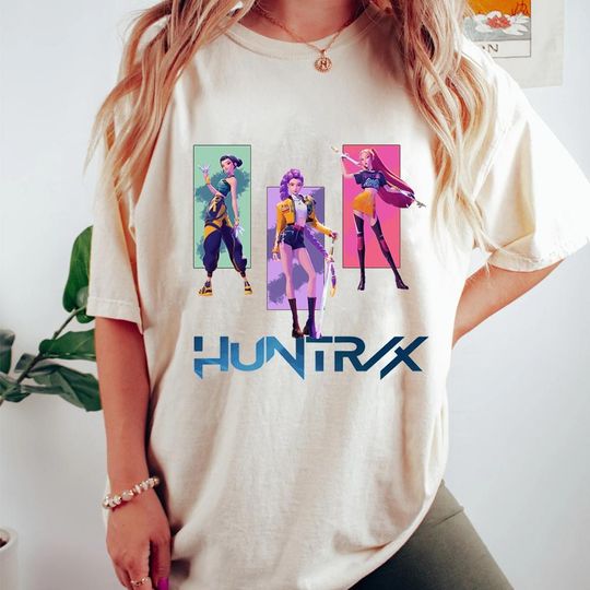 Discover Kpop Huntrix Comfort Colors Tee, Kpop Demon Hunters Shirt, Kpop Huntrix Pin, Huntrix Tee, Mira, Rumi, Zoey Tee, Saja Boys Fans Shirt