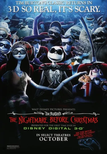 1993 The Nightmare Before Christmas Poster Jack Skellington Vertical Premium Matte Print