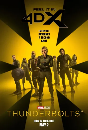 Discover Thunderbolts Movie Poster Florence Pugh Sebastian Stan, Vertical Matte Poster