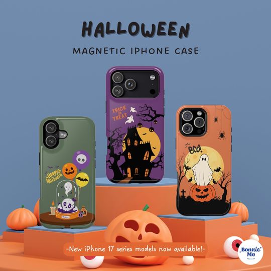 Discover Halloween Phone Case, iPhone 17 Case, Magnetic Phone Case for iPhone 17 16 15 Pro 14 13, Cute Phone Case, Festival Phone case