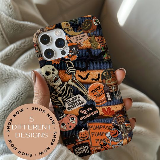 Discover Halloween Horror Phone Case, Scary Movie Fan Gift, Spooky Aesthetic Cover 16 15 14 13 12 11 Pro Max Plus, Samsung Galaxy S24 S23 S22 Ultra
