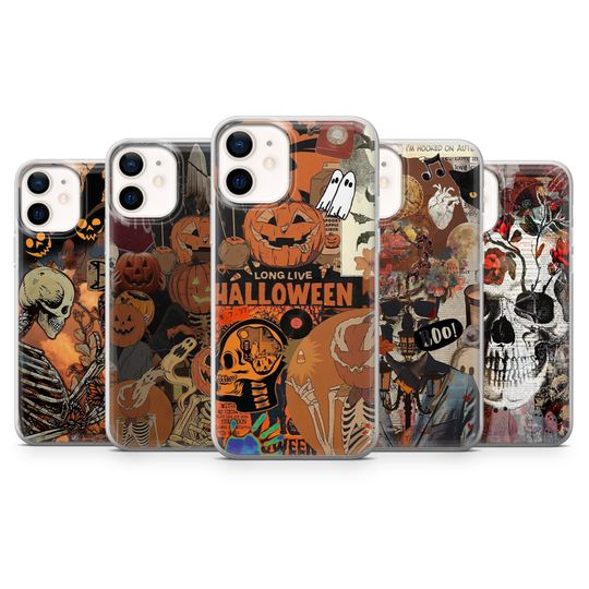 Discover Spooky Horror Phone Case - Halloween Cover for iPhone 17 Pro Max, 16e, 15, 14, 12 & Samsung S25 Ultra, S24 FE, A56, Pixel 10 XL, 9a, 8