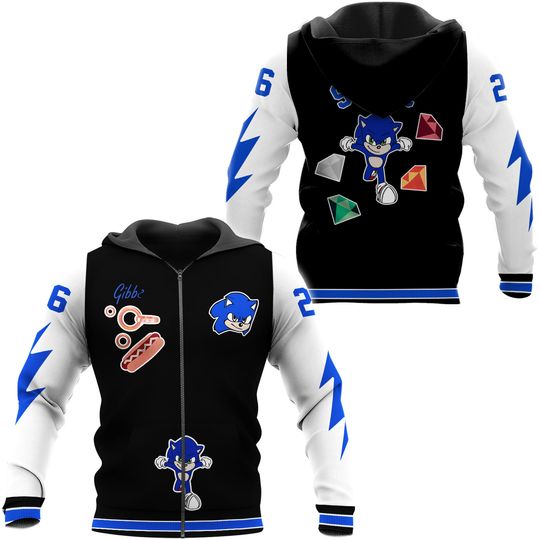 Detr0it Lions Sonic Gibbs Special Black Zip Hoodie