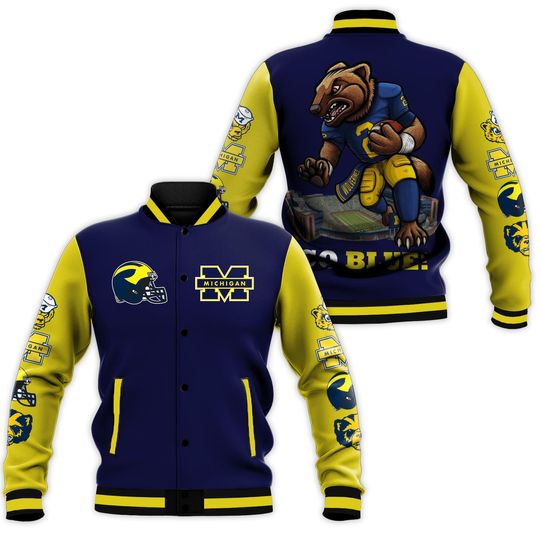 Michigan Wolverines Ncaa Football Varsity Jacket