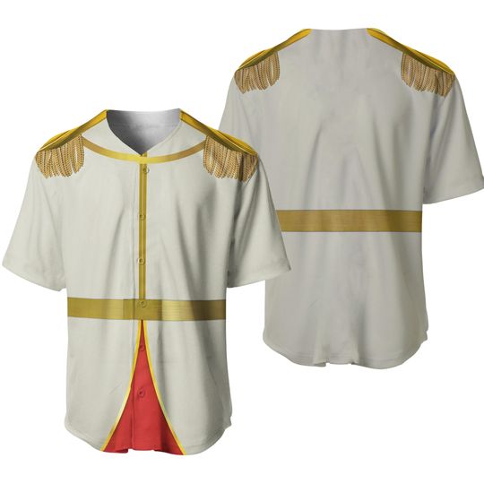Disney Prince Charming Baseball Jersey, Cinde Cosplay Costume, Disney Cartoon Baseball Shirt, Disney World Shirt, Halloween Gift