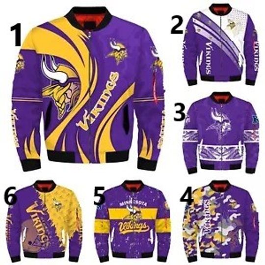 Minnesota Vikings Men's Bomber Jacket