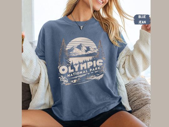 Olympic National Park Shirt, Retro Washington Shirt, Hiking tee, Olympic Park Family Trip ,Olympic Park gift Washington Souvenir