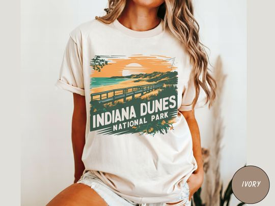 Discover Indiana Dunes National Park shirt, Indiana tshirt, Vintage Indiana Dunes National Park gifts, Retro Indiana Souvenir Sweatshirt, Hiking&nbsp;gift