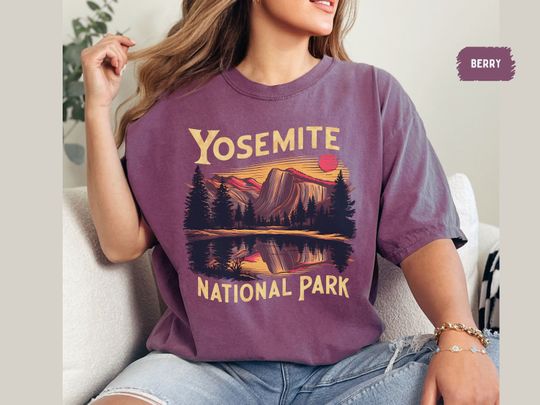 Discover Yosemite National Park Comfort Colors Shirt California Vintage Shirt Hiking tee Yosemite Family Trip Yosemite Park gift California Souvenir