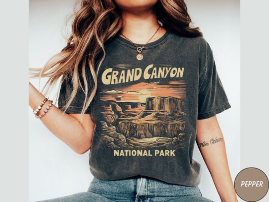 Discover Vintage Grand Canyon National Park shirt, Arizonna tshirt, Grand Canyon gift Grand Canyon, Camping tee