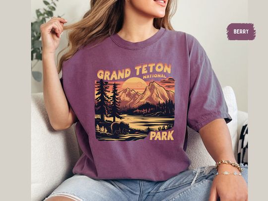 Discover Grand Teton National Park T-Shirt, Wyoming Vintage Shirt, Wyoming tee, Grand Teton Family Trip, Grand Teton Park gifts Hiking trip