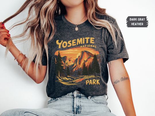 Discover Vintage Yosemite shirt, Yosemite T-Shirt, Yosemite National Park Shirt, Yosemite Retro Tshirt, Granola Girl gifts