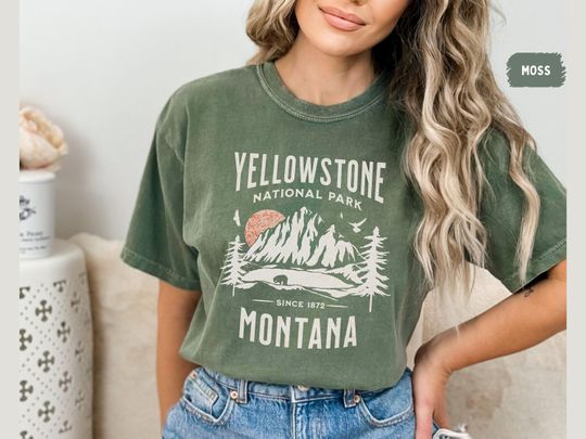 Discover YStone National Park T-Shirt, Vintage Montana Shirt, YStone National Park gifts, YStone Park Souvenir