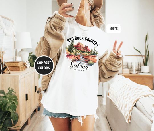 Discover Sedona T-Shirt, Southwest Vibes, Gift for Nature Lover, Festival Clothing