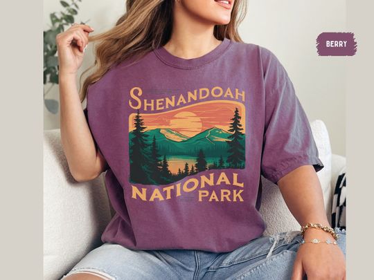 Discover Vintage Shenandoah National Park T-Shirt, Retro Virginia shirt, Shenandoah Souvenir, Hiking shirt Mountain tee Granola girl