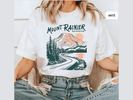 Mount Rainier National Park shirt, Vintage Washington Tshirt, Mount Rainier National Park gifts, Mount Rainier Souvenir