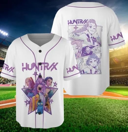 Discover Hun.trix Kpop Demon Hunter Baseball Unisex Jersey T-Shirt