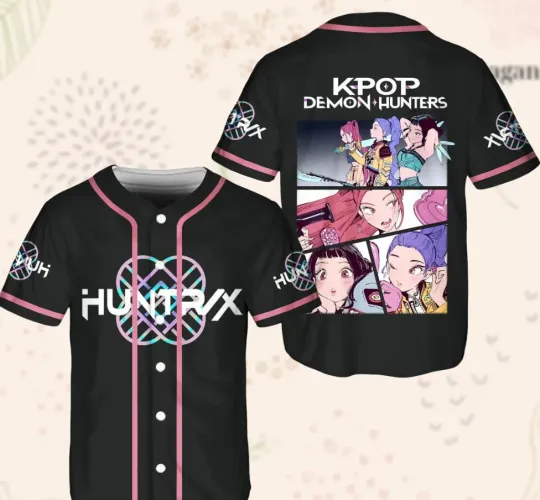 Discover HUN.TRX Baseball Jersey, Kpop Demon Hunter Baseball Kpop Huntrix Merch  Jersey