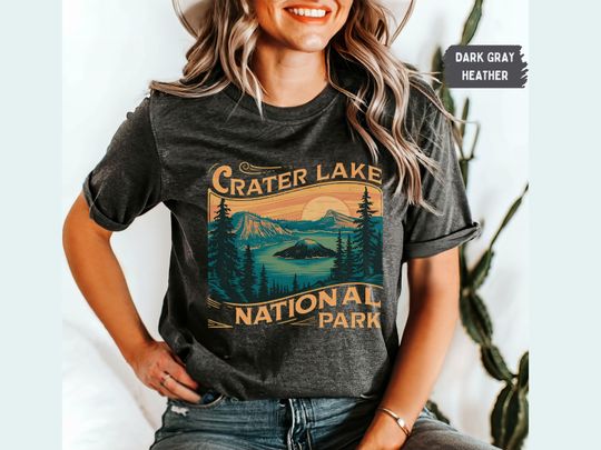 Crater Lake National Park T-Shirt, Oregon Nature Lover Gift, Outdoor Adventure Shirt, National Park Wanderlust Apparel, Hiking
