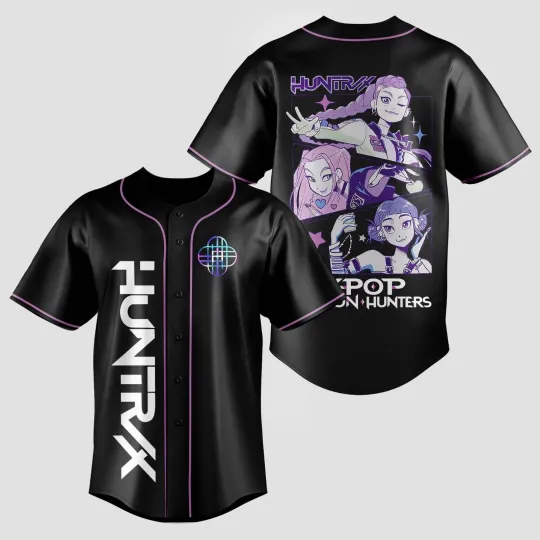 Discover Kpop Demon Hunters Huntrix Baseball Jersey