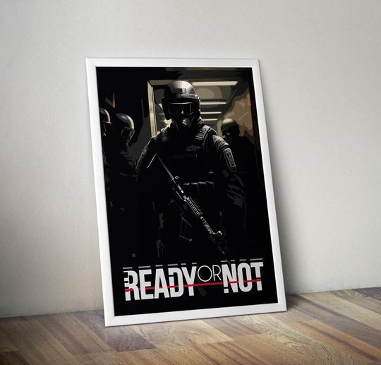 Discover Ready or Not Poster | Ready or Not Artwork | Gaming Poster | HD Color | Wall Poster | Printed Poster | Gaming Poster Gift