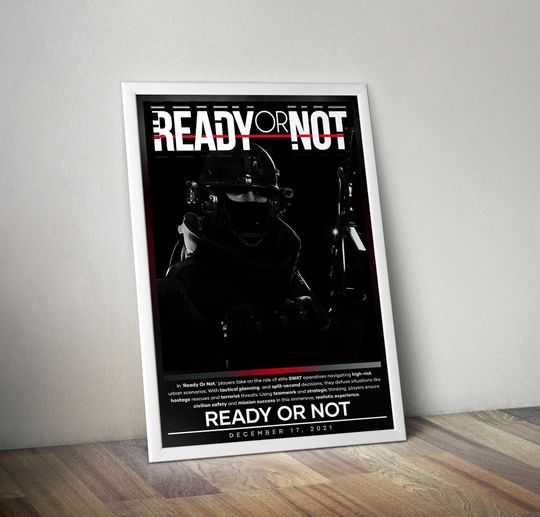 Discover Ready Or Not Poster |  SWAT Police Prints | Gaming Poster | Video Game Poster | Wall Decor Poster | Gamer Gifts