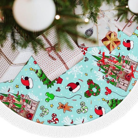 Discover Disney Christmas Tree Skirt - Disney Castle Christmas Decor - Perfect for Disney Fans!