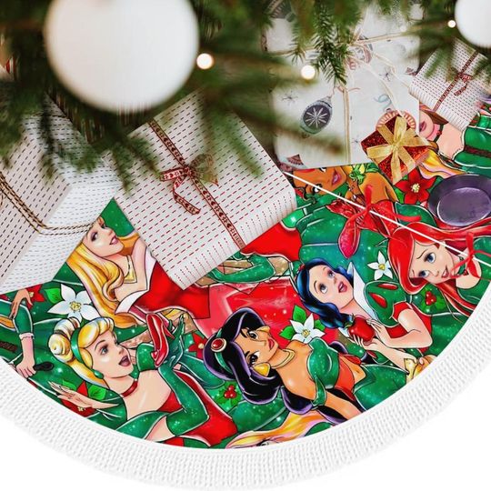 Discover Disney Christmas Tree Skirt - Mickey Mouse & Minnie Mouse Christmas Decor - Perfect for Disney Fans!