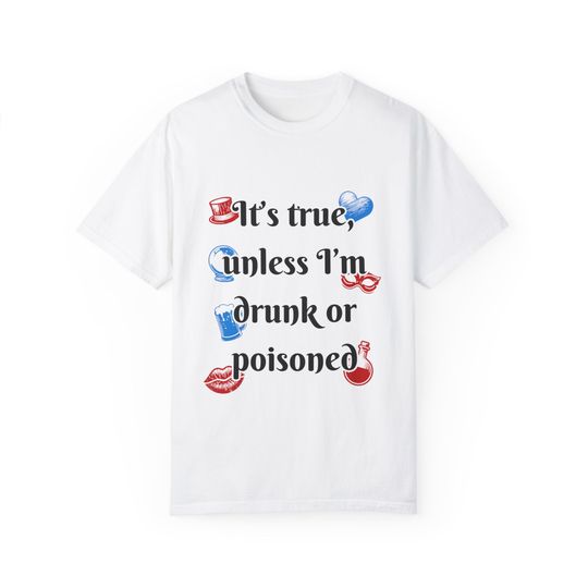 Discover Blood on the Clocktower Drunk or Poisoned Unisex Garment-Dyed T-shirt