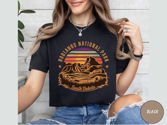 Discover Vintage Badlands National Park shirt, South Dakota tshirt, Badlands National Park gifts, Retro Dakota Sweatshirt, Hiking&nbsp;gift, Badlands Tee