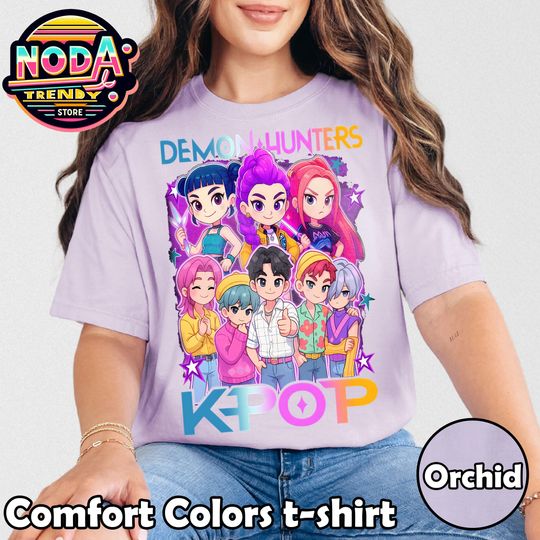 Discover Kpop Demon Hunters Shirt, Kpop Huntrix T-shirt, Kpop Sajaboys Shirt, Korean Pop Lover Gift, Demon Hunter Merch, Saja Girls Fan Shirt
