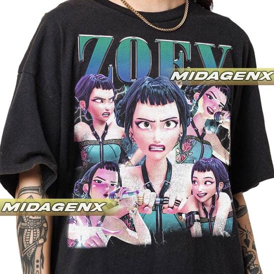 Discover Limited Zoey Huntrix Kpop Demon Hunters Vintage T-Shirt, Gift For Women and Man Unisex T-Shirt