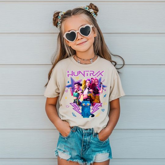 Discover Kpop shirt,Demon Hunters Kids Shirt, Huntrix Shirt, Saja Boys Shirt, kpop movie, Demon Hunters Movie, Saja Boys Band Kids Shirt