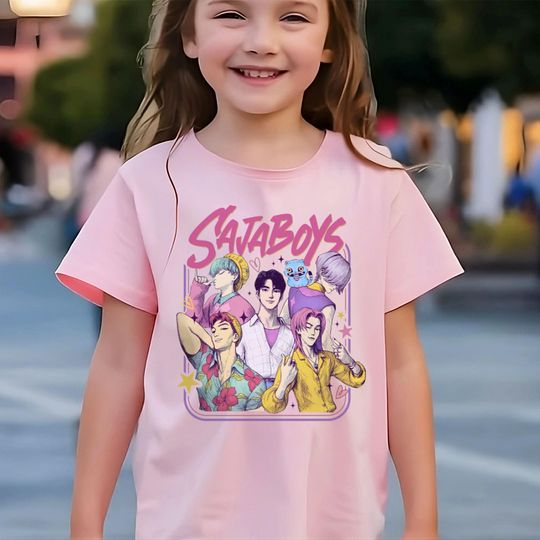 Discover Saja Boys Boy Band Shirt, Kpop Demon Hunters Movie Shirt, Bootleg Retro Movie Shirt, Demon Hunters Merch Shirt,Kpop Demon Inspired Movie Tee