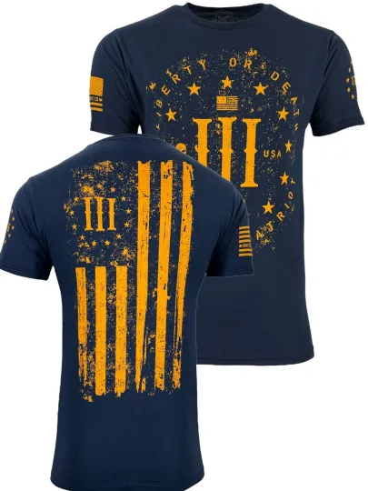 Discover Howitzer Style Men's 3D T-Shirt Patriot Navy Military Grunt