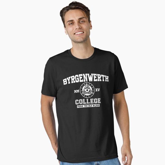 Discover Byrgenwerth College (White Text) Essential T-Shirt