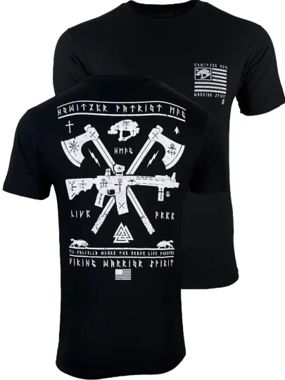 Howitzer Style Men's 3D T-Shirt Viking Warrior Military Grunt