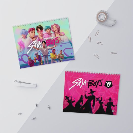 Discover Saja Boys 2026 Calendar Jinu Abby Romance | Kpop Fan Gift for Daughter | Cute Wall Calendar Kpop Hunters