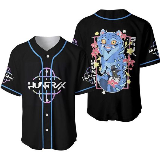 Kpop Demon Huntrix Baseball Jersey, Derpy Tiger & Bird Baseball Jersey, Baseball Jersey