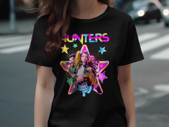 Discover Kpop Demon Hunters T-Shirt, Anime Star Shirt, Trendy Graphic Tee, Cool Music Band Shirt, Kpop Lovers Gift