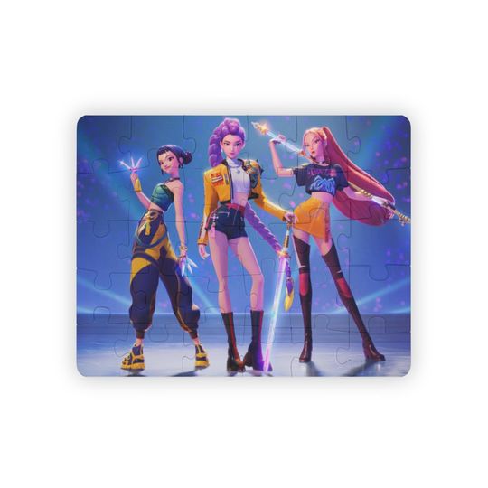 Jigsaw Puzzle - Kpop Demon Hunters, Korean Pop Fan Gift, Entertainment Puzzle Game