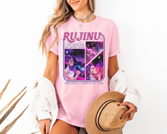 Discover RUJINU Kpop Shirt, Kpop Demon Hunters Shirt, Huntrix Girl TShirt, Kpop idol group Shirt, Demon Hunter Merch, Gift for Huntrix fan