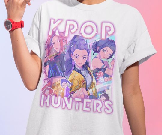 Kpop Hunter Demon honmoon Shirt, Huntrix Demon Hunters Shirt, Hunter Demon Merch, Gift For Kpop Fan, Kpop Tee, Rumi, Jinu