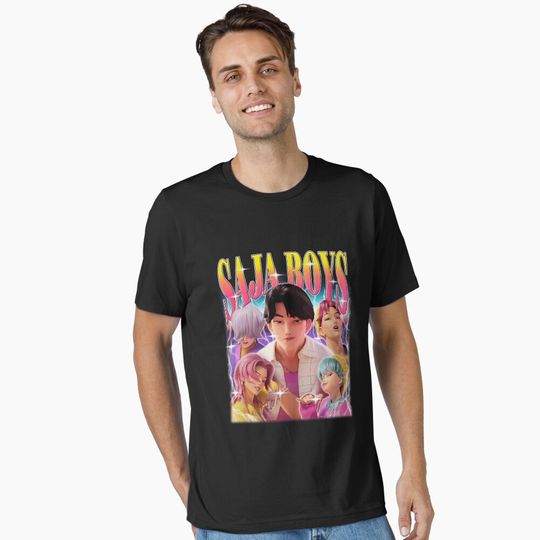 Discover Saja Boys Colorful Kpop Design Essential T-Shirt